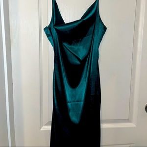 New Shein Stain Green Mini Dress